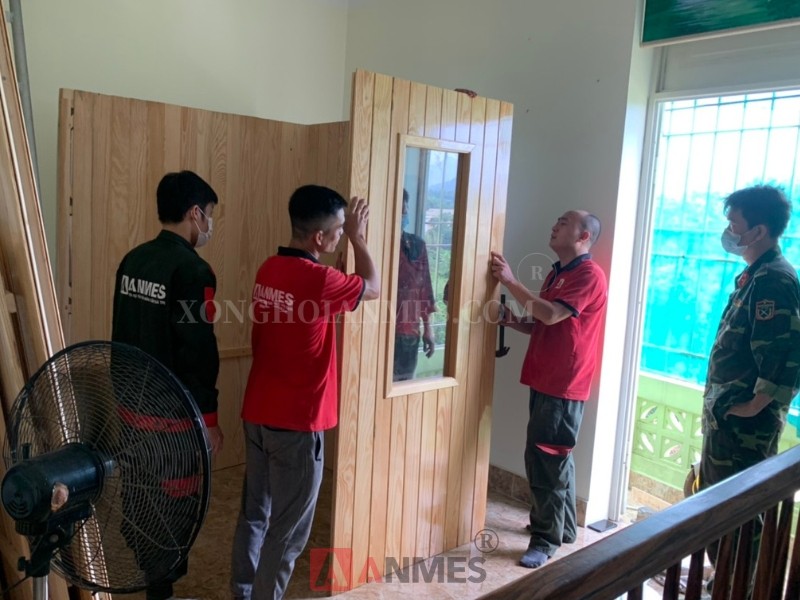 Quy trình lắp đặt phòng xông hơi khô